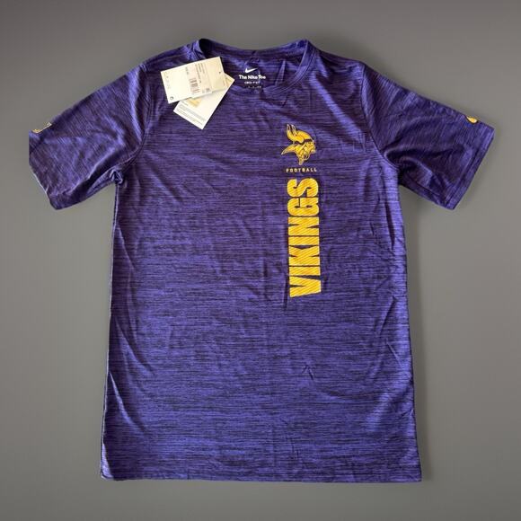Minnesota Vikings NFL Nike Dri-FIT Short Sleeve Performance Shirt Youth L NWT - Picture 1 of 3